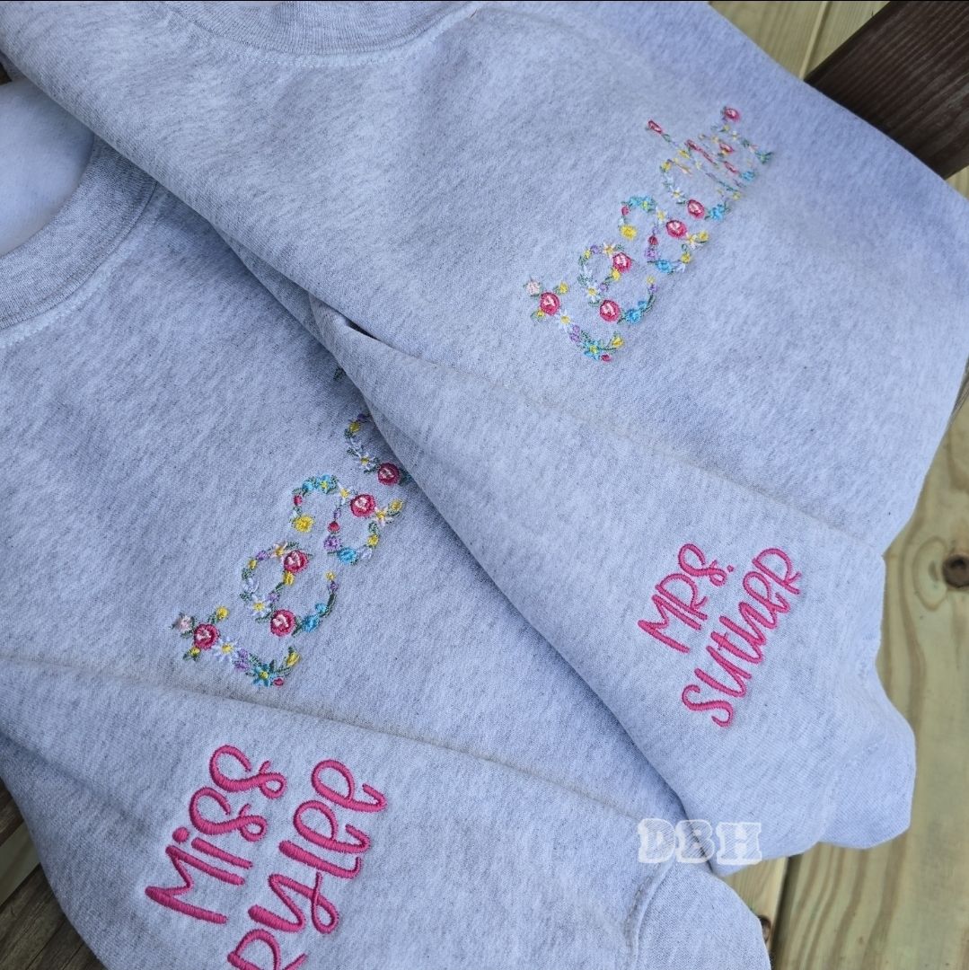 Teacher Floral Sweatshirts - WS