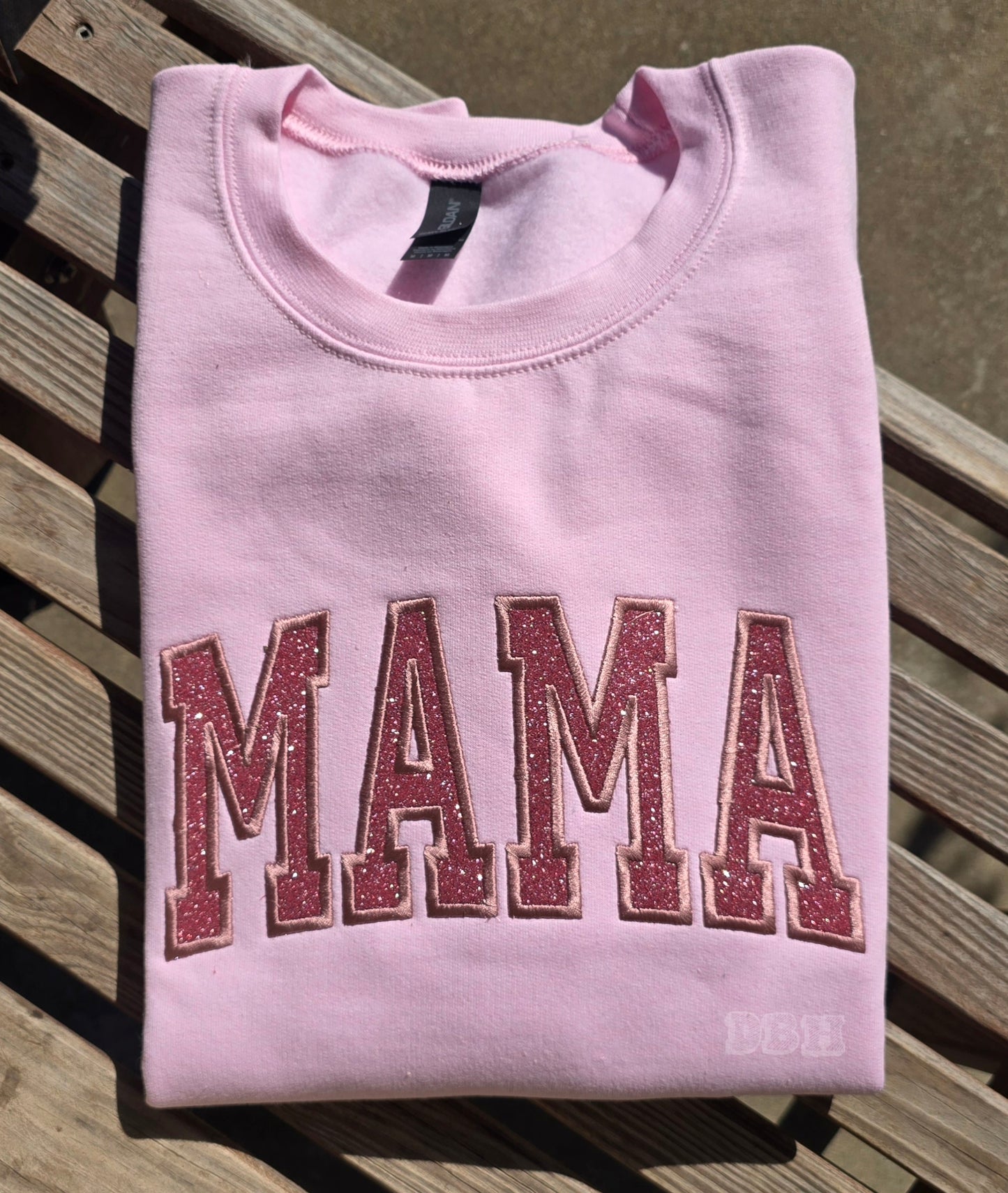 Mama Arched + HTV Glitter - WS