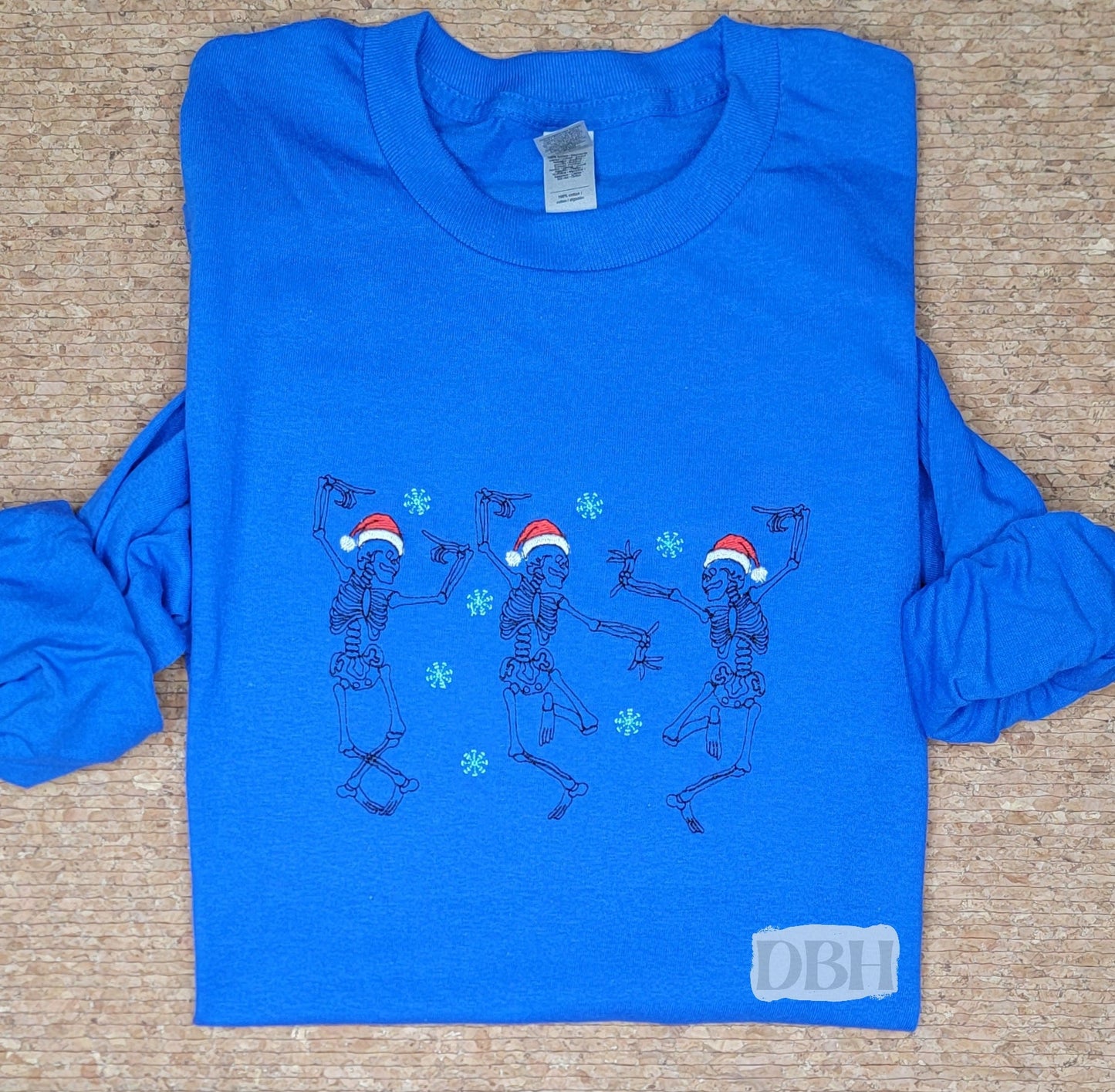 Santa Hat Dancing Skeletons - WS