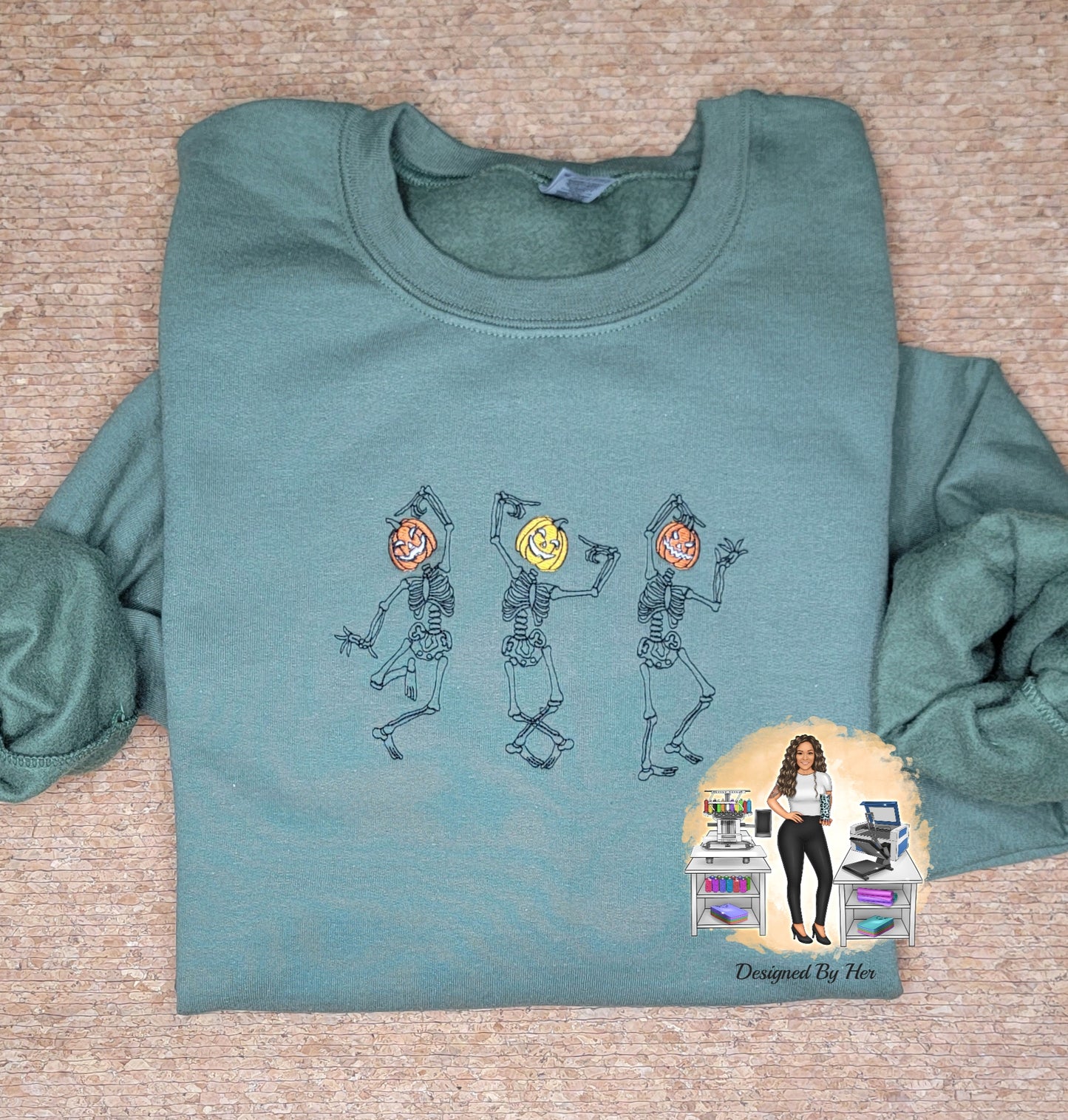 Dancing Pumpkin Head Skeletons - WS
