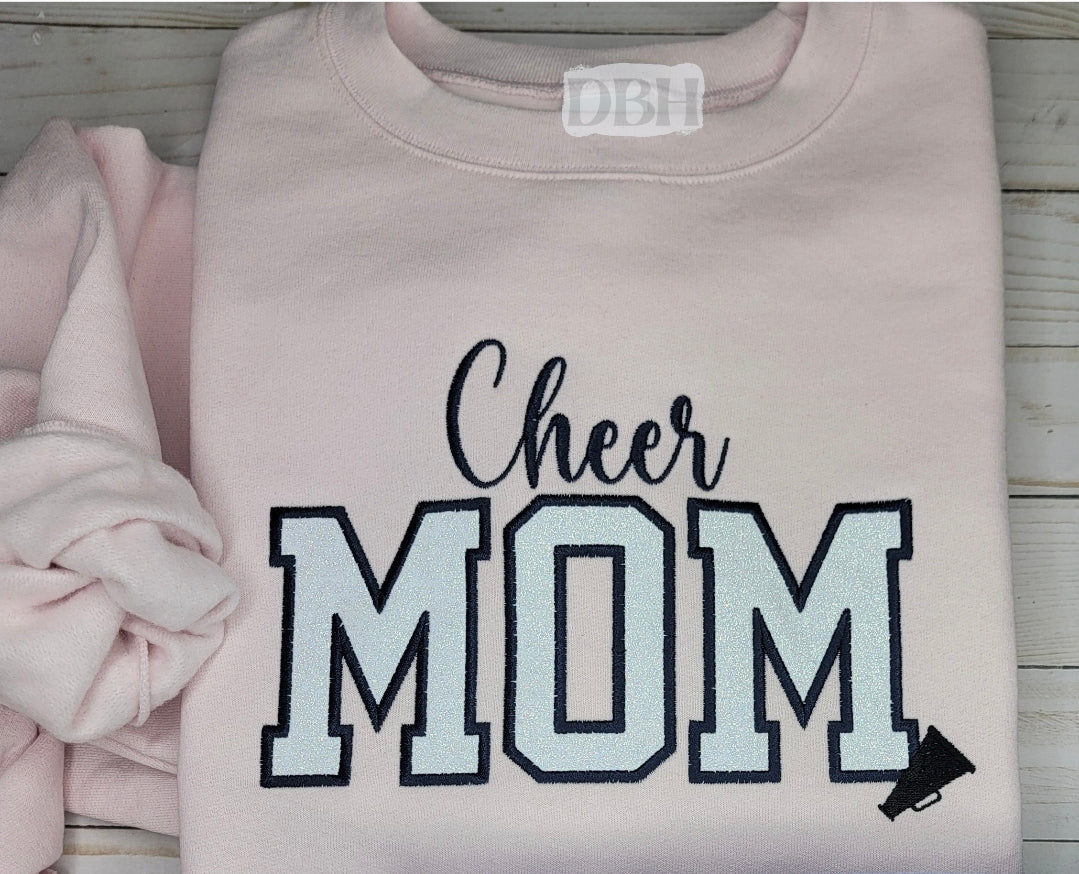 Cheer Mom + HTV Glitter - WS