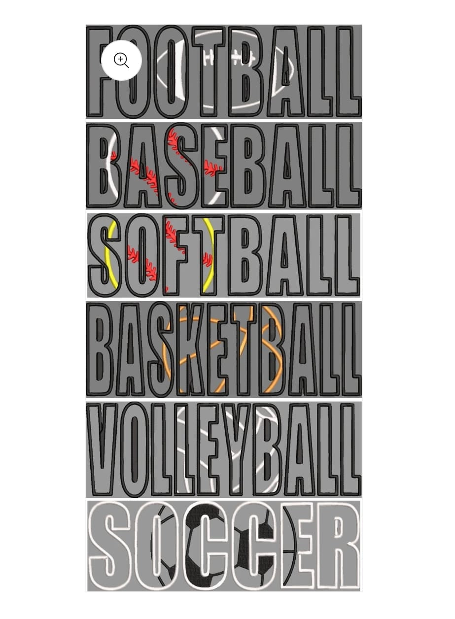 Split Sports with HTV Glitter - WS