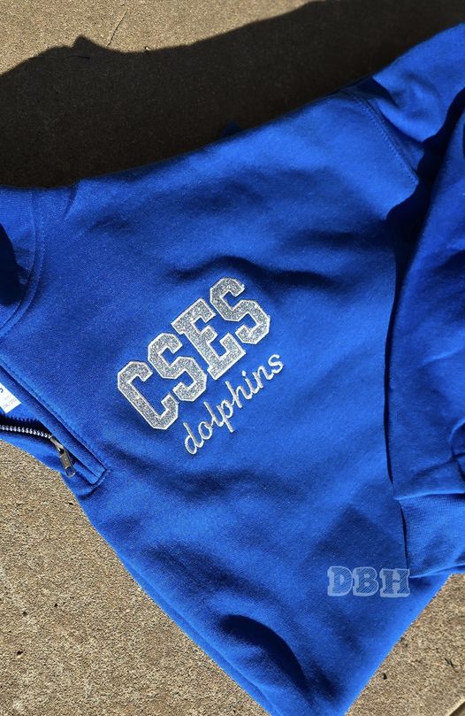 Quarter Zip - Glitter HTV Mascot