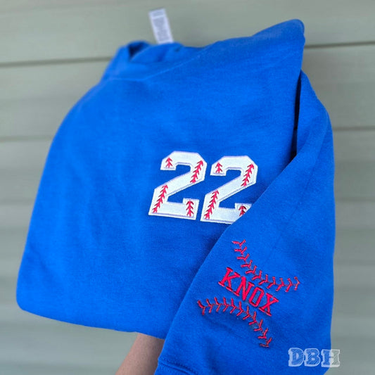 Jersey Number Baseball/Softball + Sleeve