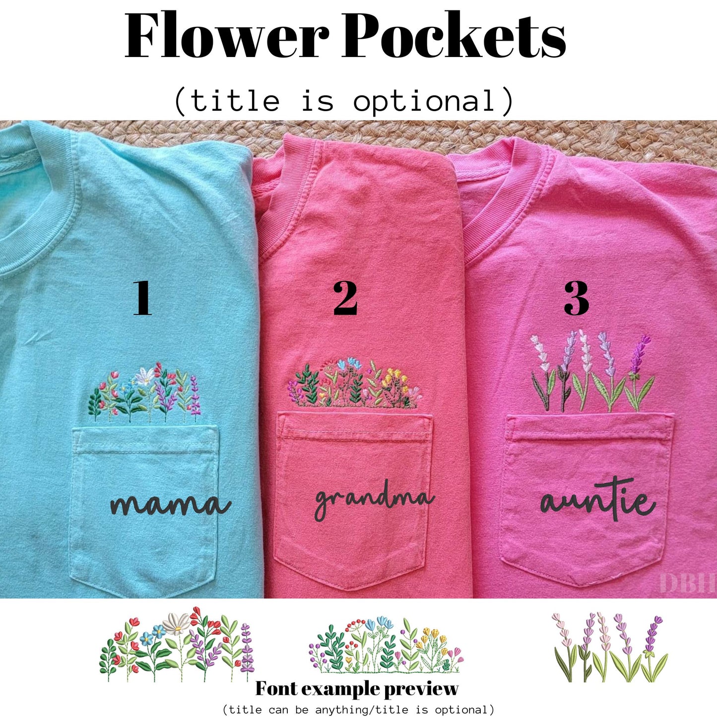 Pocket Wild Flowers - Comfort Colors