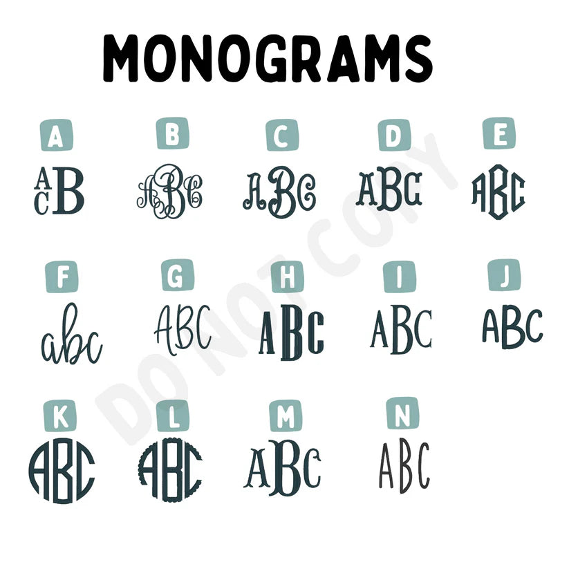 Multiple Pumpkin Monogram