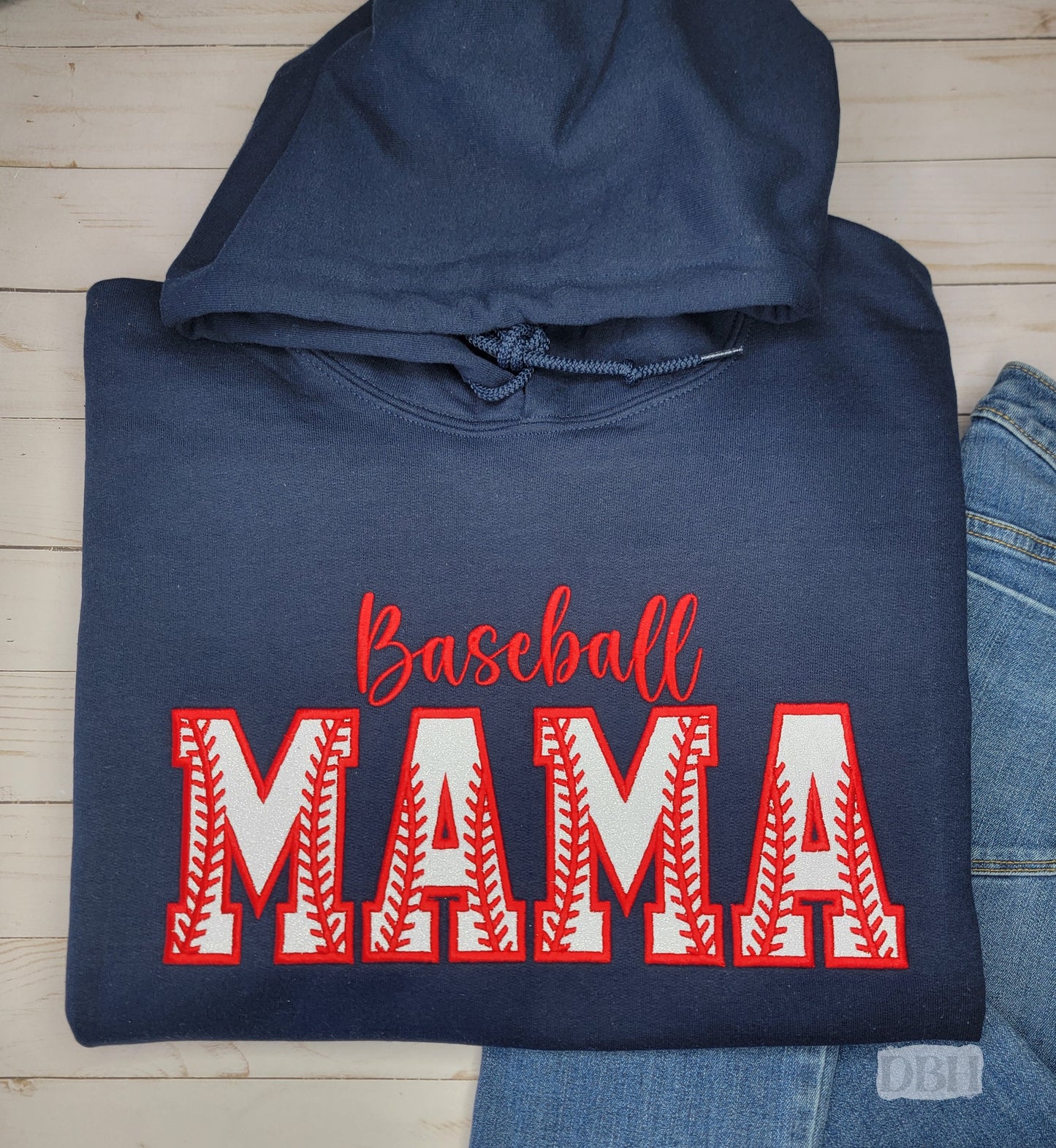 Baseball / Softball Satin Stitch - Hoodie