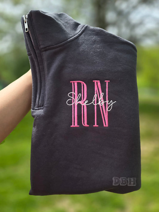 QUARTER ZIPS - Personalized To Your Profession♥