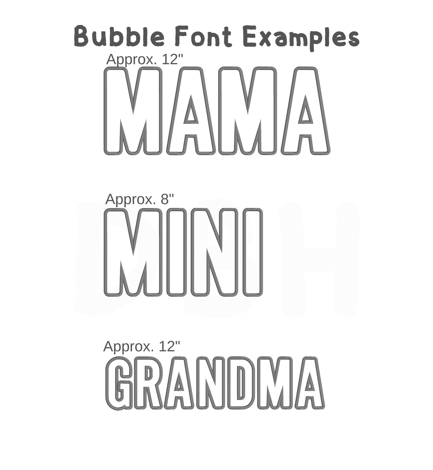 Bubble Font Satin Applique Sweatshirt - WS