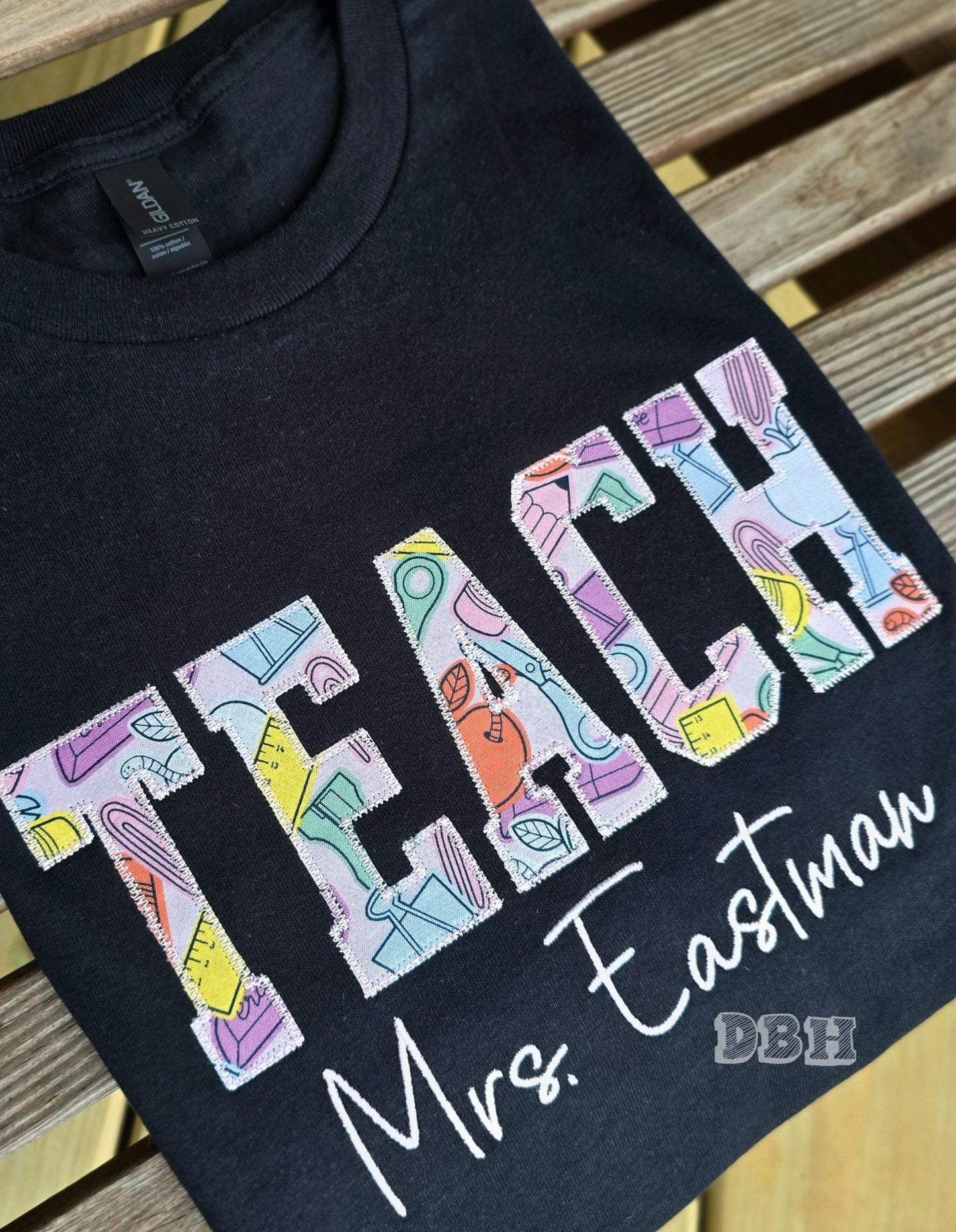 Teach Applique + Name - WS