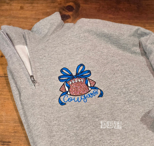 Football Quarter Zip Sweatshirt - WS