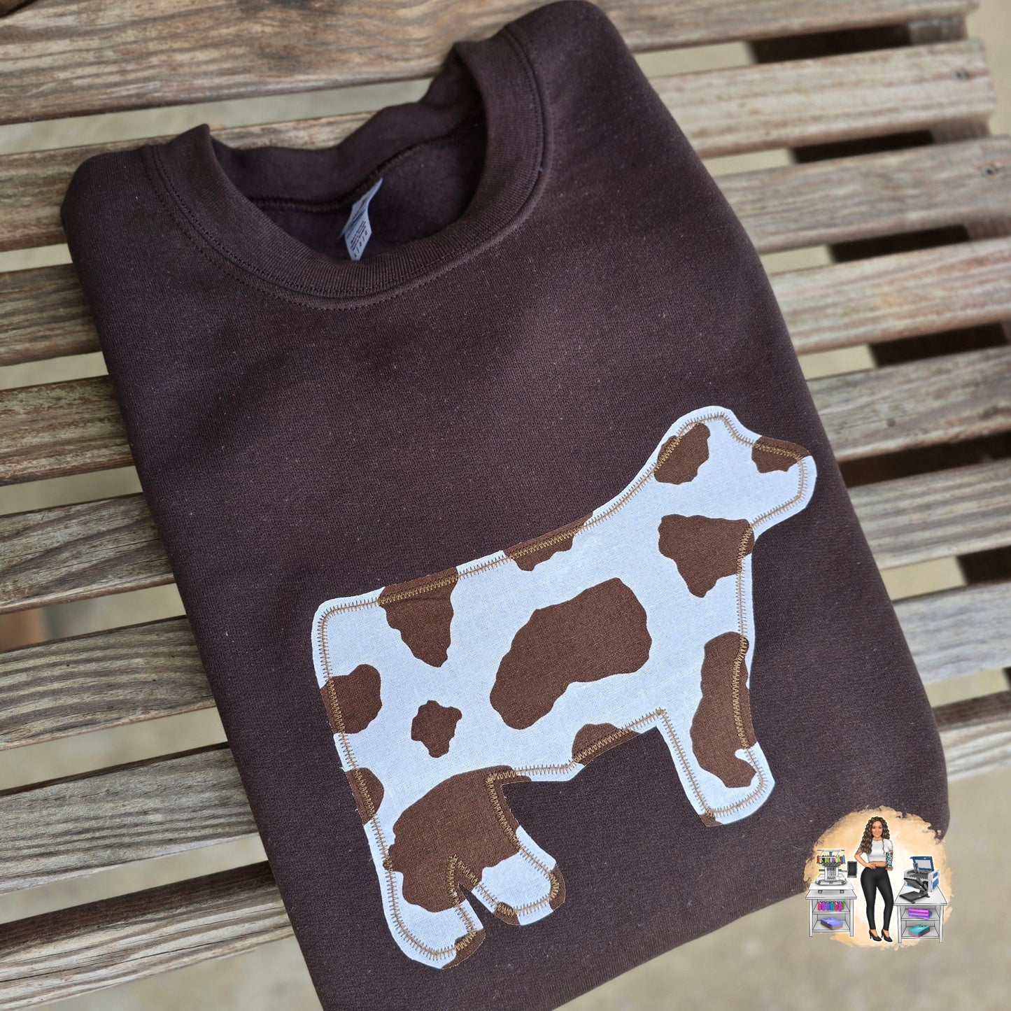Show Cow Applique - WS