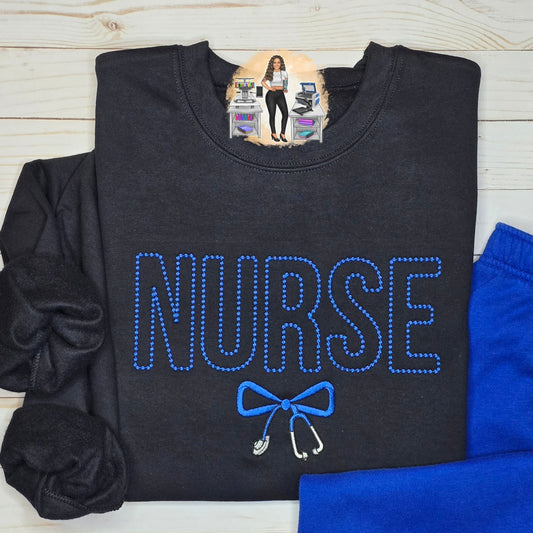Dotted Nurse + Stethoscope