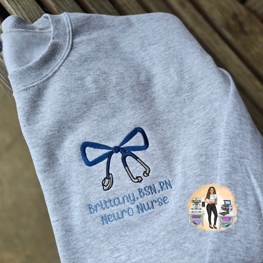 Nurse Bow Sweatshirt - WS