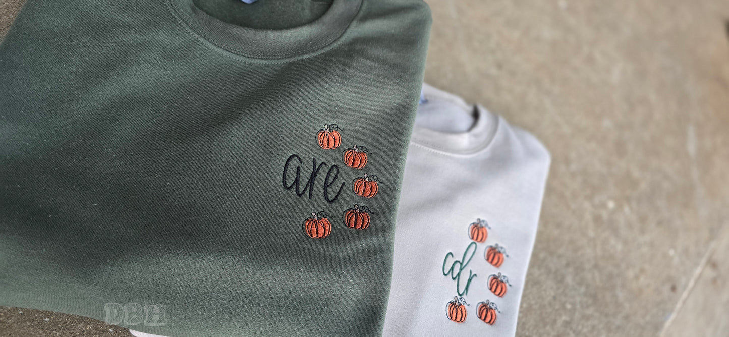 Multiple Pumpkin Monogram